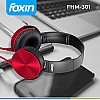 Foxin FHM-301 Over-Ear Wired Stereo Headphone (Red)