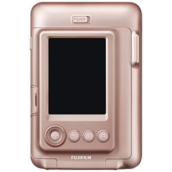 Fujifilm Instax Mini LiPlay Hybrid Instant Camera (Blush Gold)