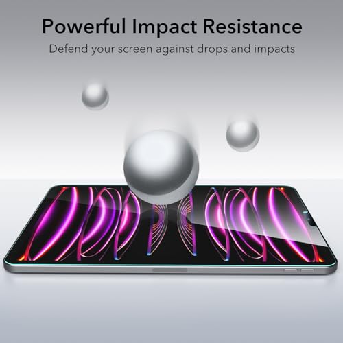ESR Screen Protector for iPad Pro 12.9 Tempered-Glass Film with Alignment Frame, Anti-Scratch, HD Clarity ESR Screen Protector for iPad Pro 12.9 Tempered-Glass Film with Alignment Frame, Anti-Scratch, HD Clarity