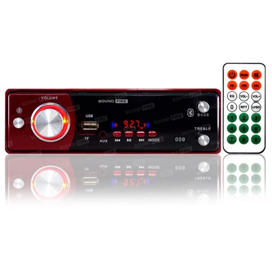 SOUND FIRE SF-009 (RED) Bluetooth USB SD AUX FM MP3 Car Stereo