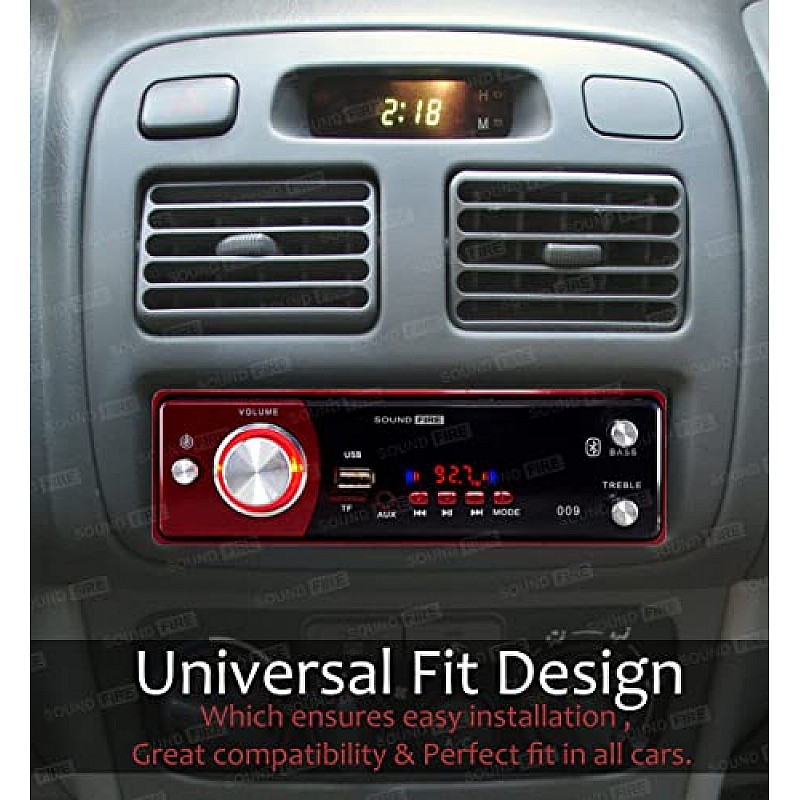 SOUND FIRE SF-009 (RED) Bluetooth USB SD AUX FM MP3 Car Stereo