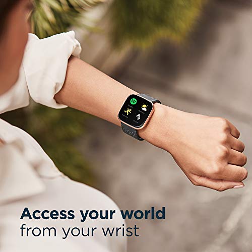 Fitbit FB507BKBK Versa 2 Health Fitness Smartwatch with Heart Rate, Music, Alexa Built-in (Black) Fitbit FB507BKBK Versa 2 Health Fitness Smartwatch with Heart Rate, Music, Alexa Built-in (Black)