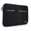 Amkette Neo Case 13 inch Multi Pocket Laptop Sleeve for Black Grey