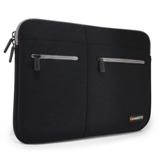 Amkette Neo Case 13 inch Multi Pocket Laptop Sleeve for Black Grey