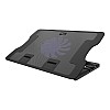 Quantum Laptop Cooling Pad with Noiseless Fan USB Powered with Blue LED QHM350 (Black)