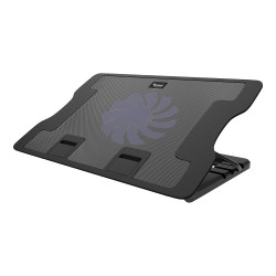 Quantum Laptop Cooling Pad with Noiseless Fan USB Powered with Blue LED QHM350 (Black)