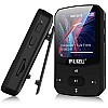 RUIZU X52 16GB Clip Mp3 Player with Bluetooth 5.0 16GB Lossless Sound Music Player with FM Radio to 128GB(Black)