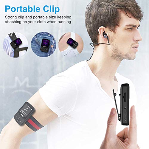RUIZU X52 16GB Clip Mp3 Player with Bluetooth 5.0 16GB Lossless Sound Music Player with FM Radio to 128GB(Black) RUIZU X52 16GB Clip Mp3 Player with Bluetooth 5.0 16GB Lossless Sound Music Player with FM Radio to 128GB(Black)