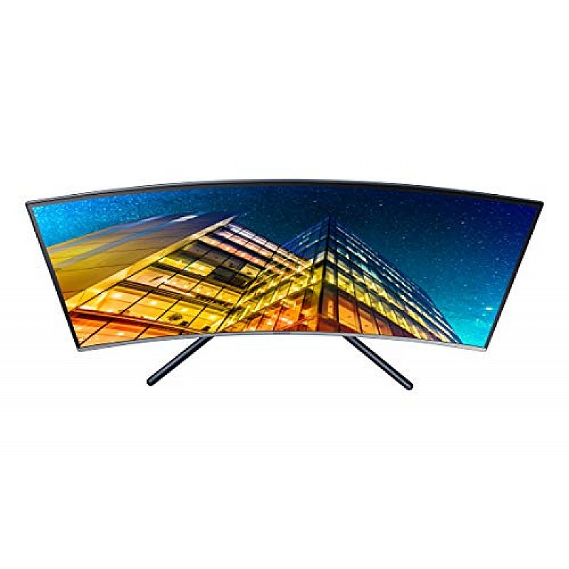 Samsung 32-inch 3840 X 2160 Pixels 4K UHD, 1500R Curved Monitor, Bezel Less Design LU32R590CWWXXL Dark Blue Gray