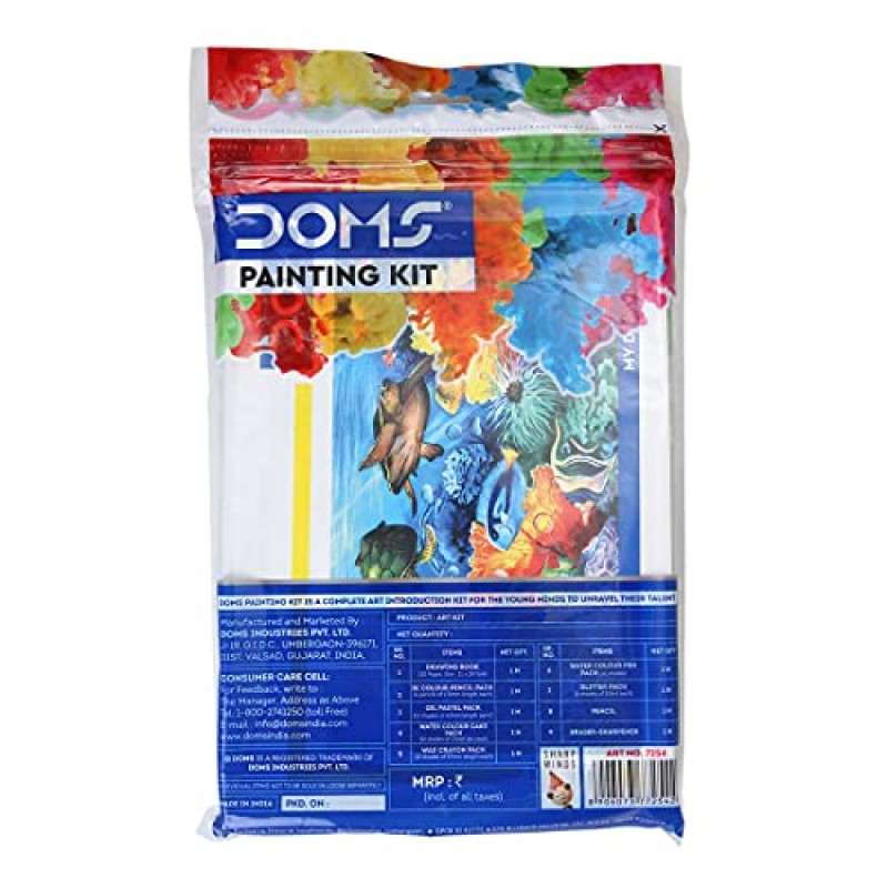 Doms Painting Kit Perfect Value Pack Kit For School Essentials Gifting Range For Kids 
