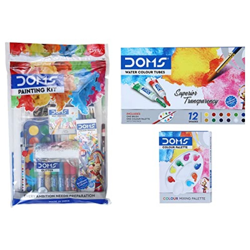Doms Painting Kit Perfect Value Pack Kit For School Essentials Gifting Range For Kids 