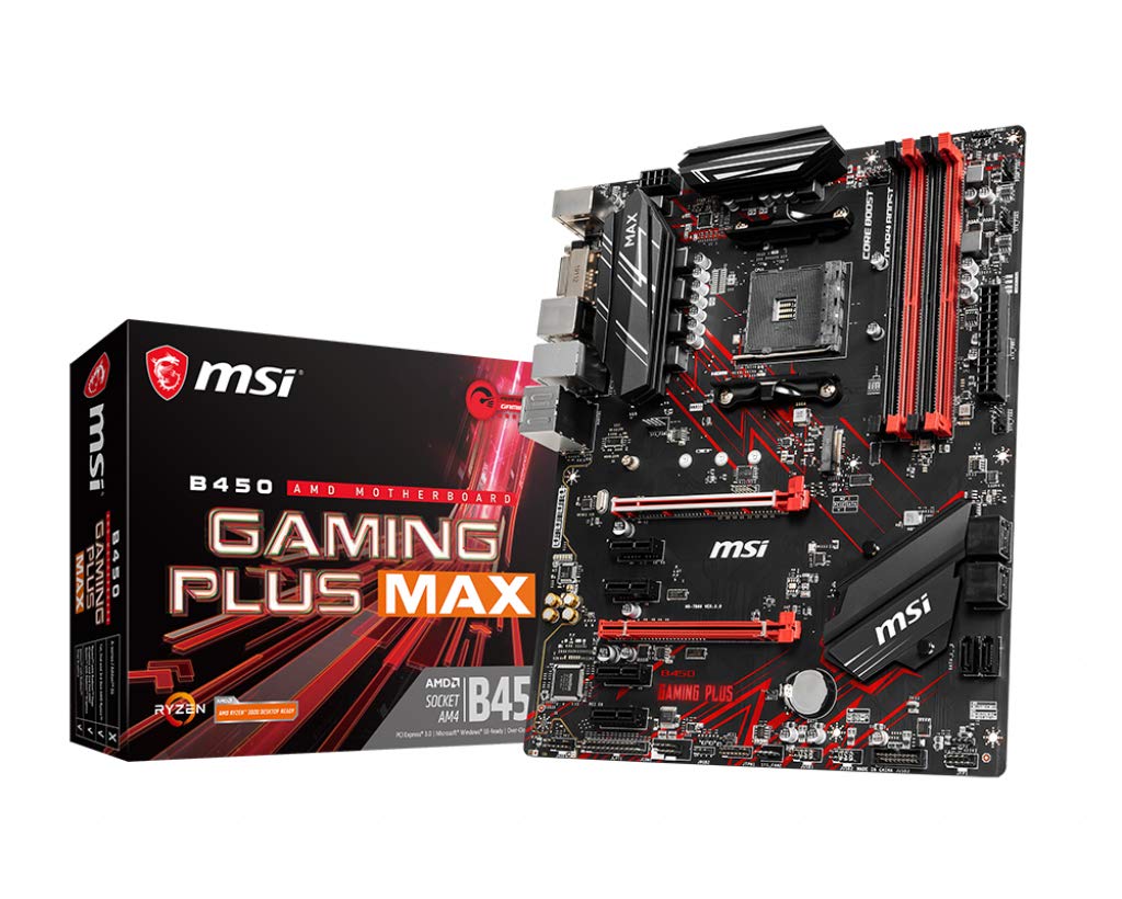 MSI B450 Gaming Plus MAXATX Gaming Motherboard Socket AM4 DDR4
