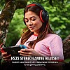 Corsair HS35 Stereo Gaming Wired Over Ear Headphones with Mic Designed for PC and Mobile (Red)