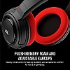 Corsair HS35 Stereo Gaming Wired Over Ear Headphones with Mic Designed for PC and Mobile (Red)