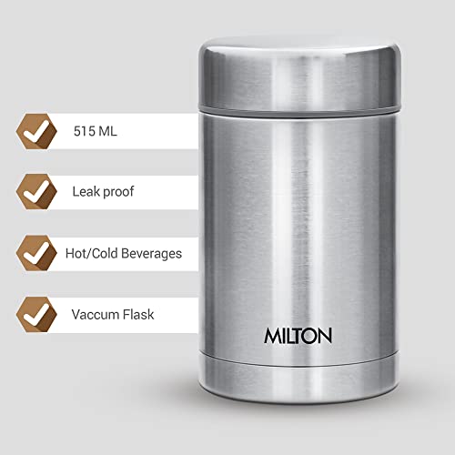 Milton Cruet 550 Thermosteel Hot and Cold Soup Flask, 515 ml, Silver Milton Cruet 550 Thermosteel Hot and Cold Soup Flask, 515 ml, Silver