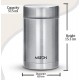Milton Cruet 550 Thermosteel Hot and Cold Soup Flask, 515 ml, Silver