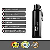 Cello Puro Steel-X Benz 900 Insulated Water Bottle 730ml Black