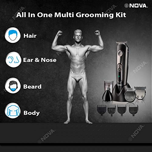 NOVA NG 1149 Super Groom Series 8 in 1 Grooming Kit (Black) NOVA NG 1149 Super Groom Series 8 in 1 Grooming Kit (Black)