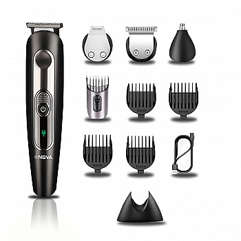 NOVA NG 1149 Super Groom Series 8 in 1 Grooming Kit (Black)