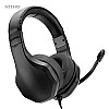 Nitho Nx120S Stereo Foldable Wired Over Ear Headphones With Mic Compatible With Ps4/Xbox One/Switch/Phone