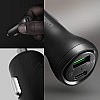 Spigen USB C Car Charger,45W Dual Port Car Charger Fast Charge(PD Charging 27W+Quick Charge 18W)Type C Car Adapter for iPhone ,Black