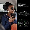 Spigen USB C Car Charger,45W Dual Port Car Charger Fast Charge(PD Charging 27W+Quick Charge 18W)Type C Car Adapter for iPhone ,Black