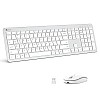 iClever Wireless Keyboard and Mouse GK08 White