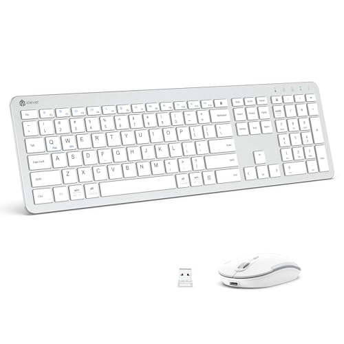 iClever Wireless Keyboard and Mouse GK08 White iClever Wireless Keyboard and Mouse GK08 White