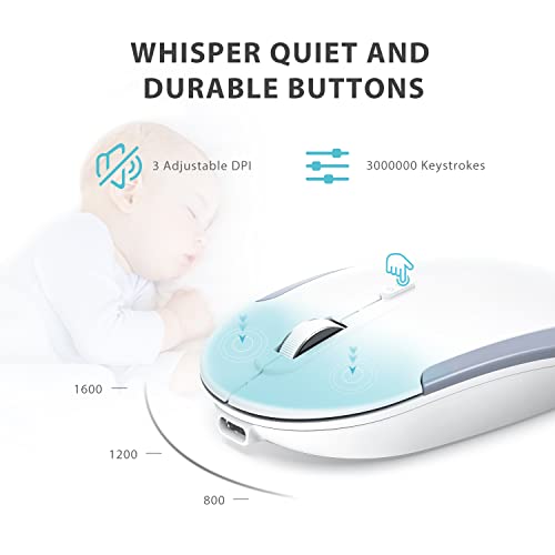 iClever Wireless Keyboard and Mouse GK08 White iClever Wireless Keyboard and Mouse GK08 White