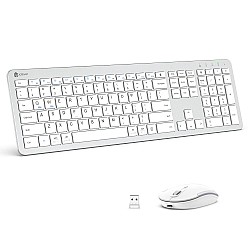 iClever Wireless Keyboard and Mouse GK08 White