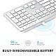 iClever Wireless Keyboard and Mouse GK08 White