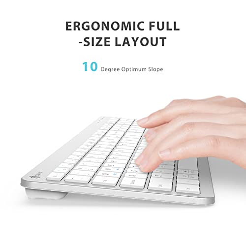 iClever Wireless Keyboard and Mouse GK08 White iClever Wireless Keyboard and Mouse GK08 White