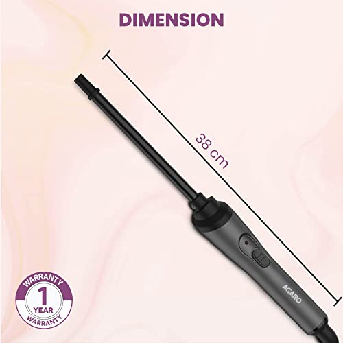 AGARO HC-8001 Chopstick Hair Curler with 10 mm Barrel & PTC Heating Technology (Black)