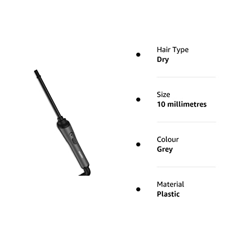 AGARO HC-8001 Chopstick Hair Curler with 10 mm Barrel & PTC Heating Technology (Black)