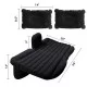 AIRTREE Inflatable Travel Car Bed Air Sofa with Two Inflatable Pillow for Car Back Seat Fits Most  Black