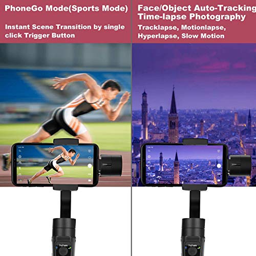 hohem Gimbal Stabilizer for Smartphone, 3-Axis Phone Gimbal for Android and iPhone 13,12,11 PRO, Stabilizer for Video Recording black hohem Gimbal Stabilizer for Smartphone, 3-Axis Phone Gimbal for Android and iPhone 13,12,11 PRO, Stabilizer for Video Recording black