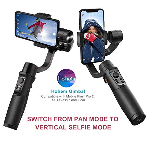 hohem Gimbal Stabilizer for Smartphone, 3-Axis Phone Gimbal for Android and iPhone 13,12,11 PRO, Stabilizer for Video Recording black hohem Gimbal Stabilizer for Smartphone, 3-Axis Phone Gimbal for Android and iPhone 13,12,11 PRO, Stabilizer for Video Recording black