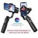 hohem Gimbal Stabilizer for Smartphone, 3-Axis Phone Gimbal for Android and iPhone 13,12,11 PRO, Stabilizer for Video Recording black