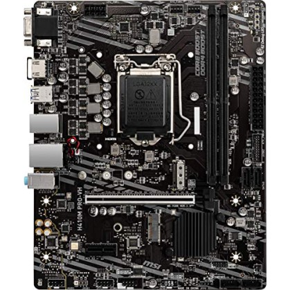 MSI H410M PRO-VH mATX Motherboard (10th Gen Intel Core, LGA 1200 Socket, DDR4, USB 3.2 Gen 1) MSI H410M PRO-VH mATX Motherboard (10th Gen Intel Core, LGA 1200 Socket, DDR4, USB 3.2 Gen 1)