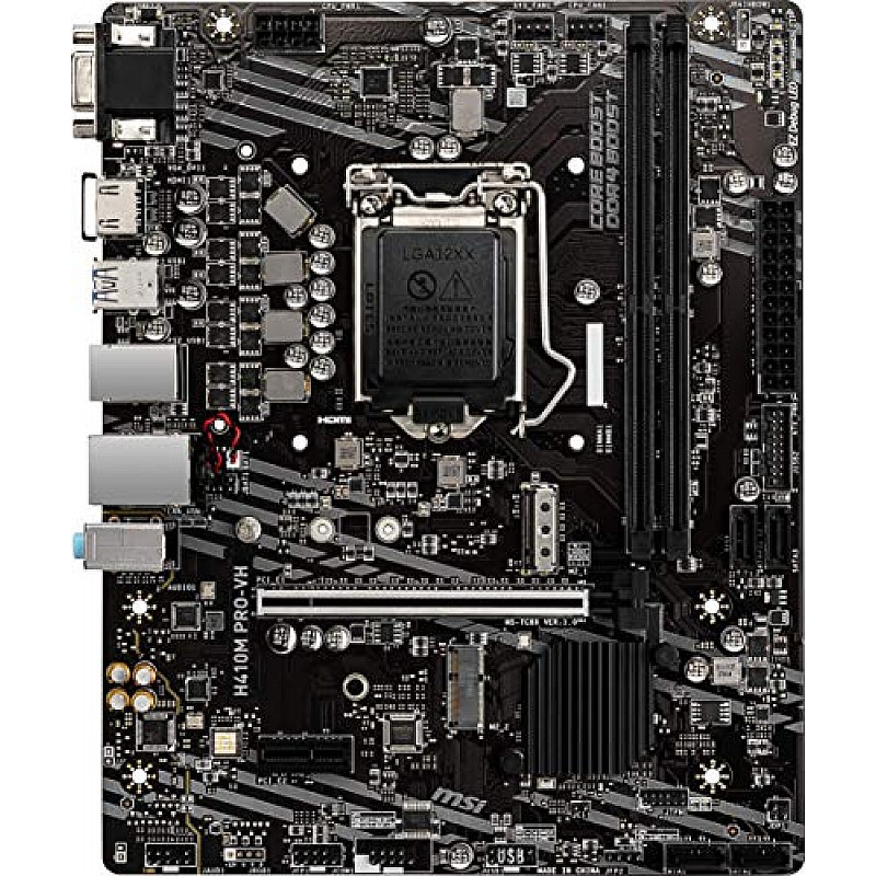 MSI H410M PRO-VH mATX Motherboard (10th Gen Intel Core, LGA 1200 Socket, DDR4, USB 3.2 Gen 1)