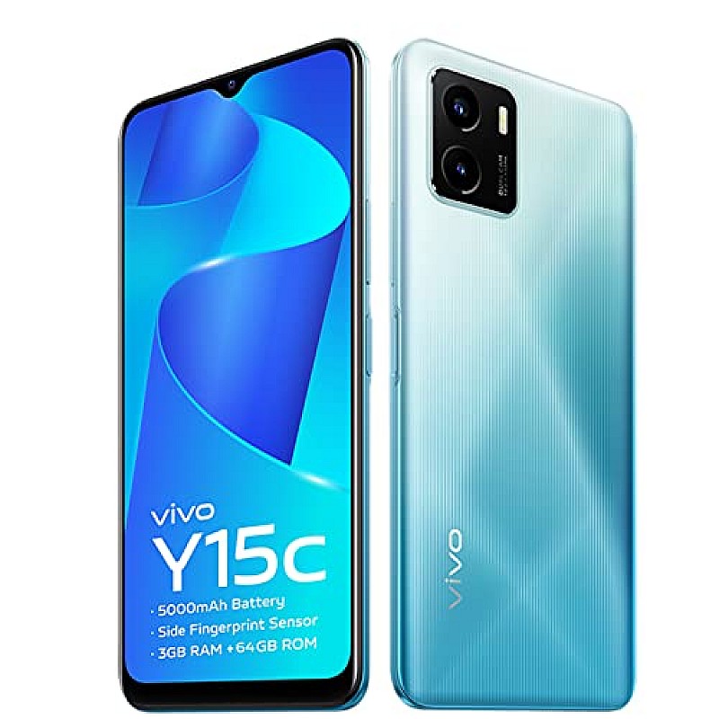 Vivo Y15C (Mystic Blue, 3GB RAM, 64GB Storage) Refurbished