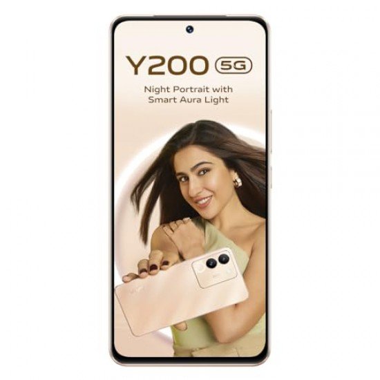 Vivo Y200 5G (Desert Gold, 8GB RAM, 128GB Storage) Refurbished