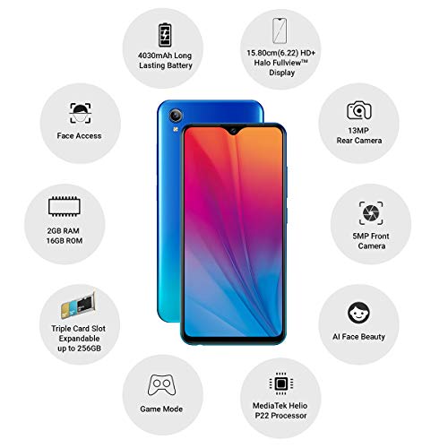 Vivo Y91i (Ocean Blue, 2GB RAM, 16GB Storage) Refurbished