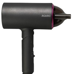 AGARO HD-1214 Premium Hair Dryer with 1400 Watts Motor, 3 Temperature Settings And Cool Shot Button- Black
