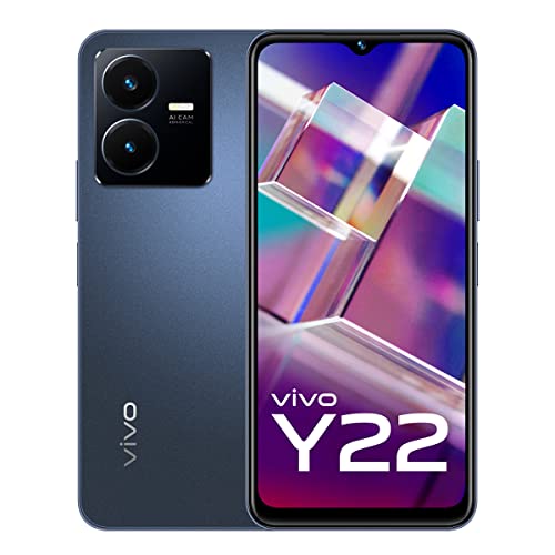 vivo Y22 (Starlit Blue, 4GB RAM, 64GB Storage) (Refurbished)