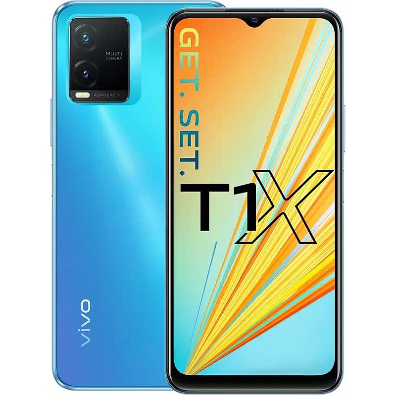 Vivo T1x Space Blue 4GB RAM 64GB ROM Refurbished