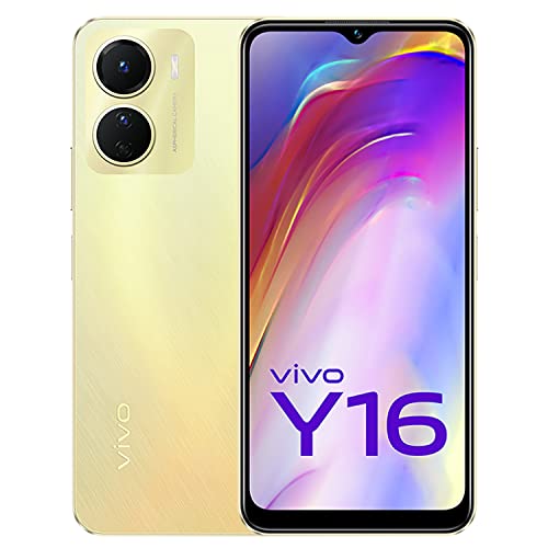 Vivo Y16 Drizzling Gold, 4GB RAM, 128GB Storage Refurbished