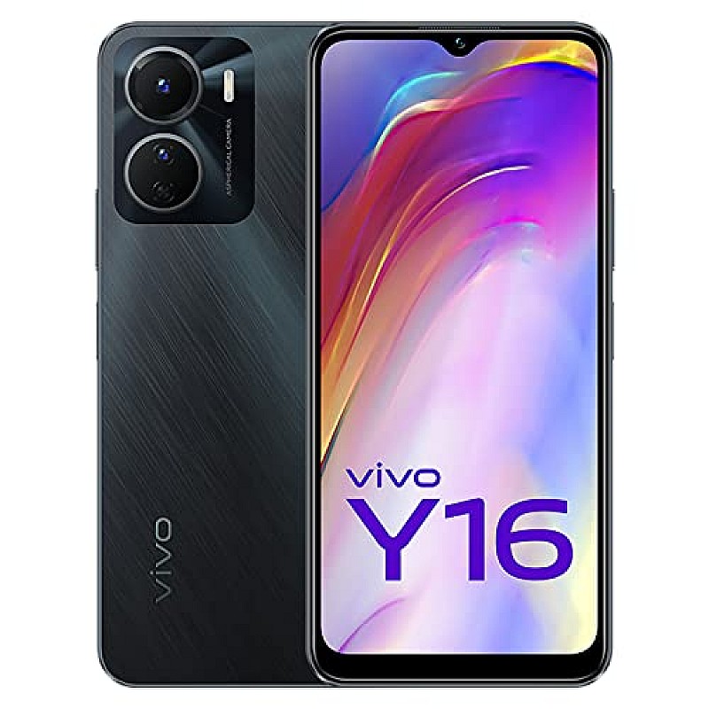 vivo Y16 (Stellar Black, 3GB RAM, 32GB Storage) Refurbished