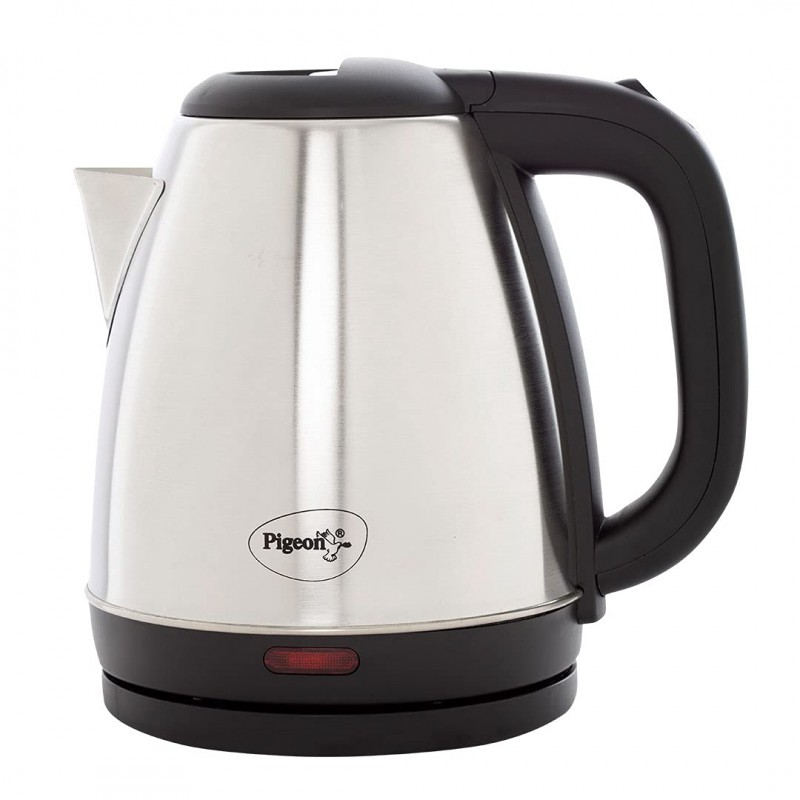 Pigeon by Stovekraft Amaze Plus Electric Kettle (14289) with Stainless Steel Body, 1.5 litre, (Silver)