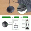 Maono AU-BM10 Boundary Conference USB Microphone with Mute and Headphone Playback, Omnidirectional Mic, Black